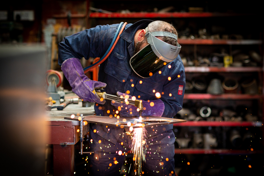 Commercial Location Photography of Industrial Welder (4)