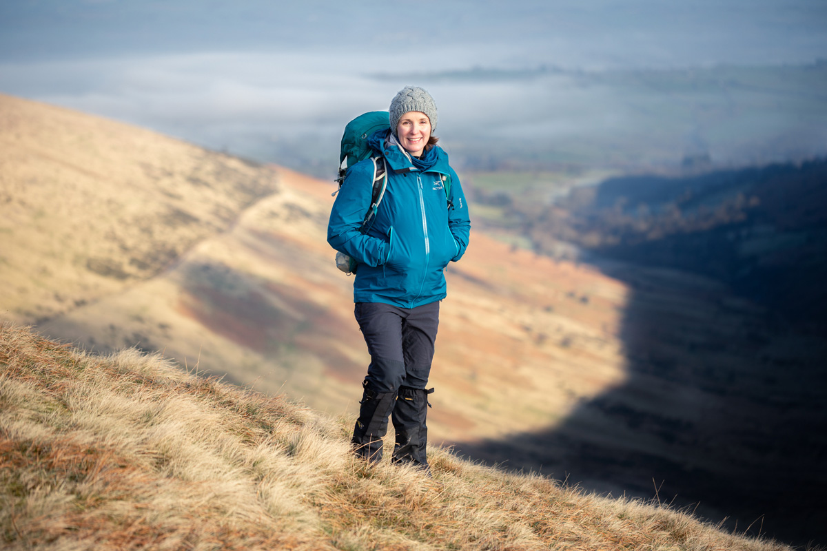Commercial Business Portrait of Tori James in the Brecon Beacons