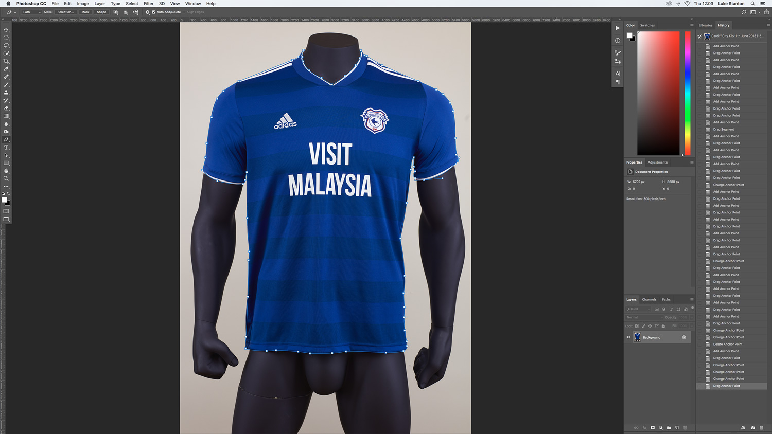 Photo Editing for Cardiff City Football Product Photography (1)