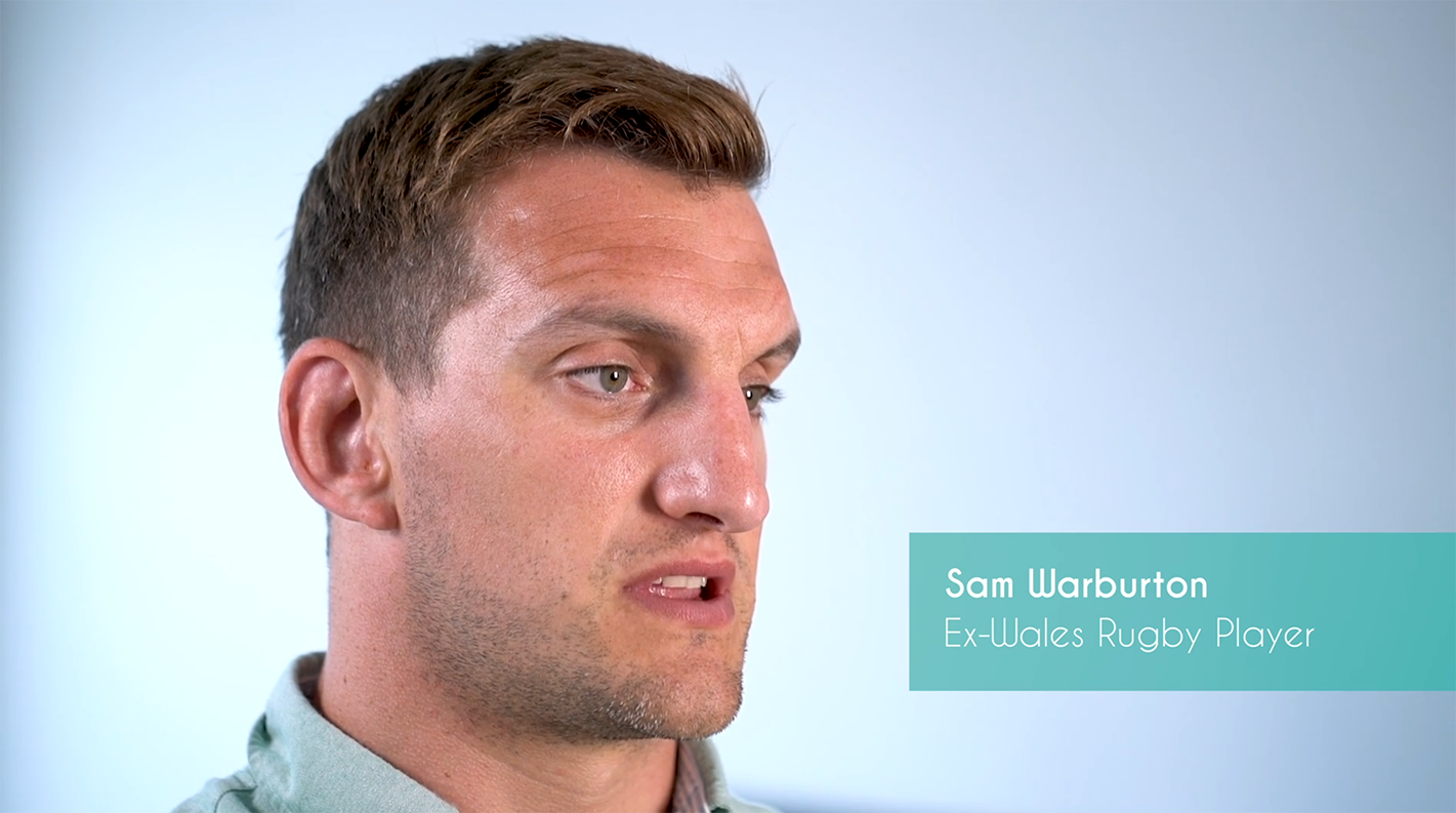 Sam Warburton in our video for Cardiff based law firm