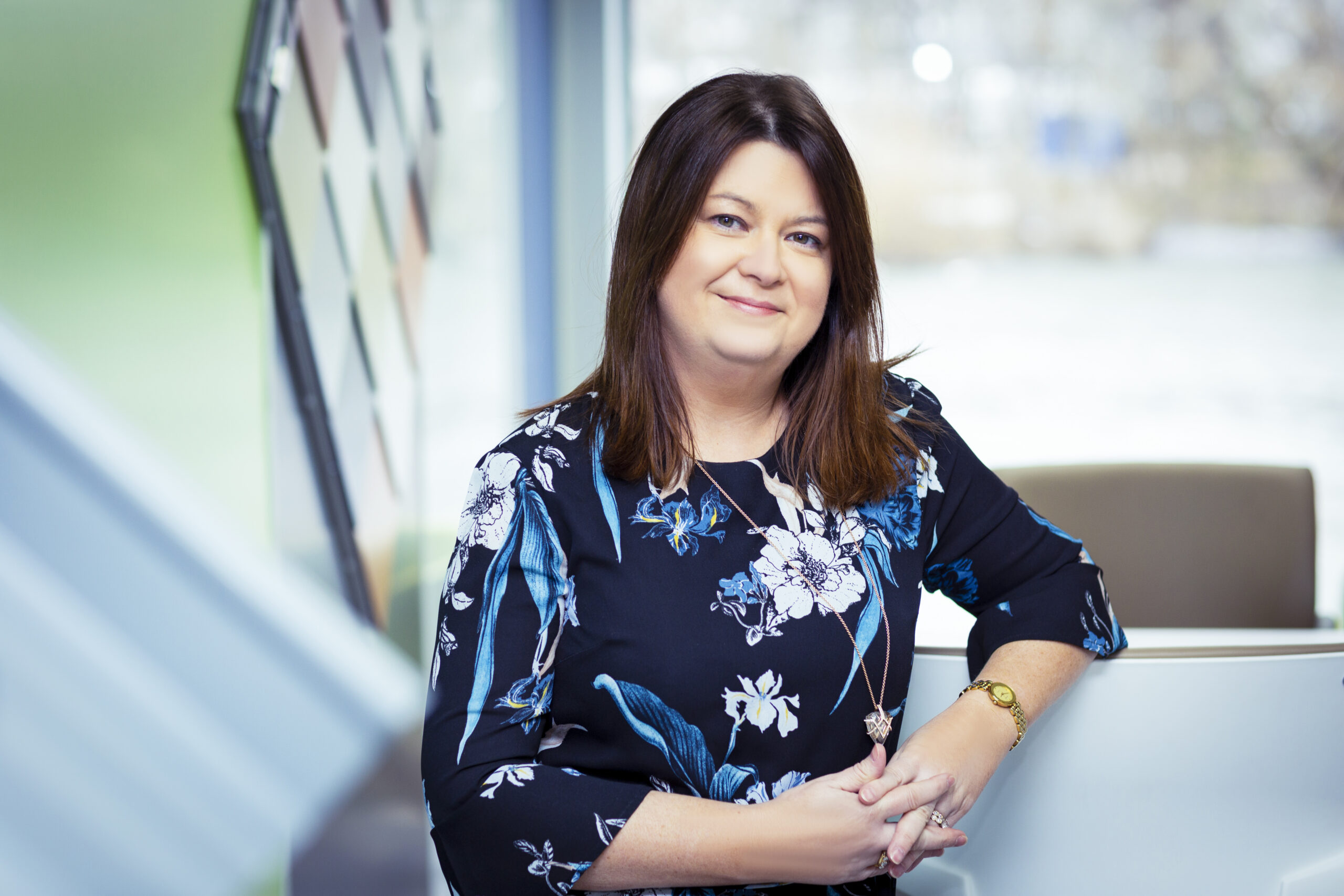 Business headshot of female professional, Cardiff