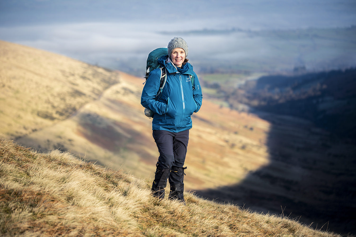 Commercial Business Portrait of Tori James in the Brecon Beacons