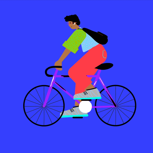 Animated Illustration- Cyclist