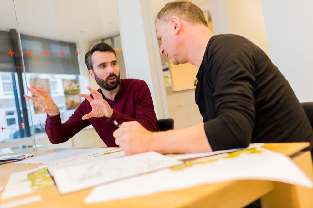 Lifestyle photography of a meeting for Loyn and Co Architects near Cardiff (7)