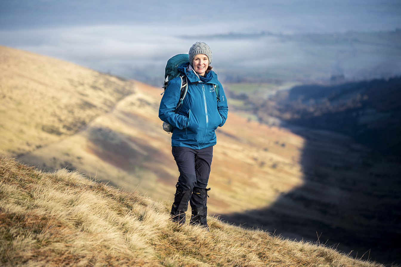 Commercial Business Portrait of Tori James in the Brecon Beacons