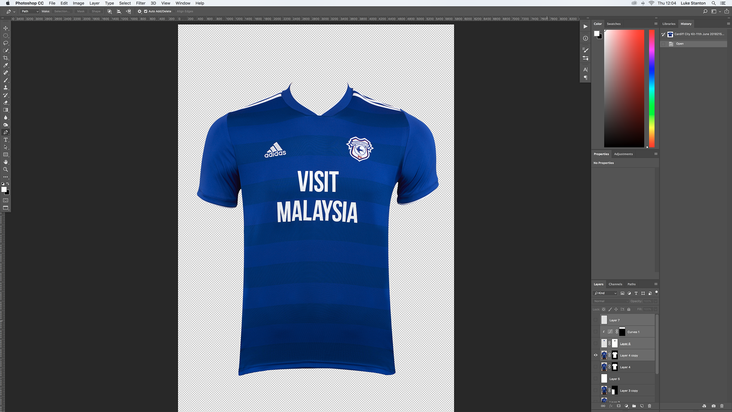 Photo Editing for Cardiff City Football Product Photography (2)