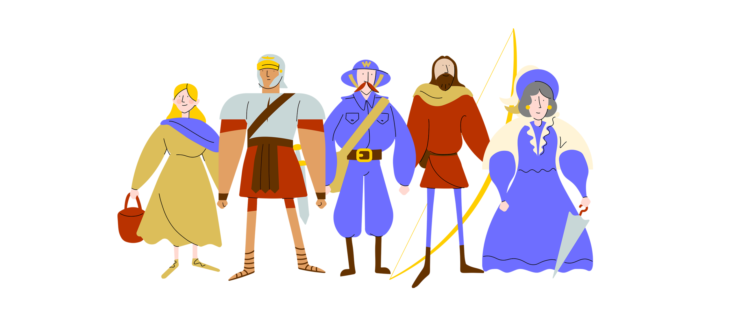 Character animated motion graphics for cardiff castle